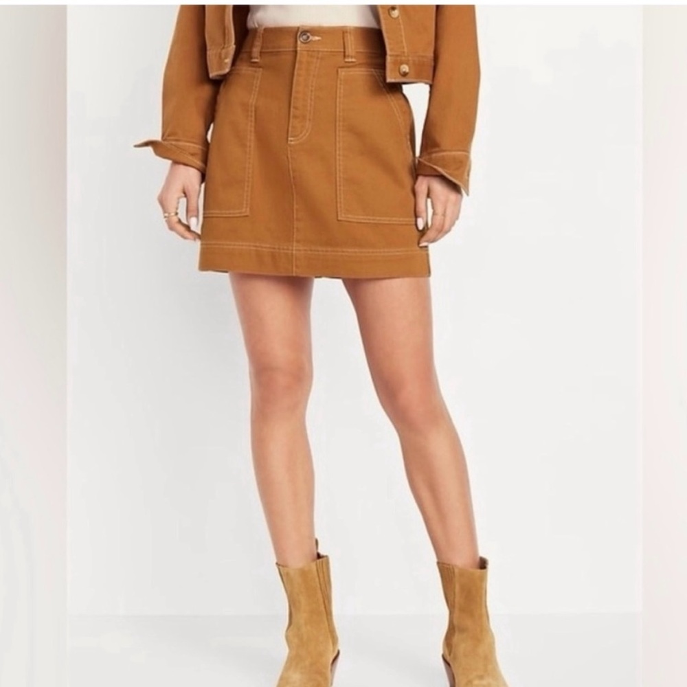 Old Navy Rust Utility Skirt
